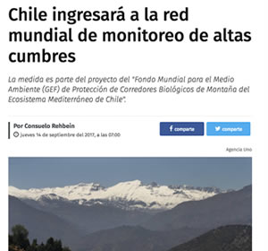 Chile ingresará a la red mundial de monitoreo de altas cumbres