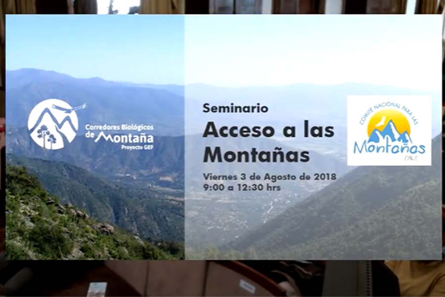 Seminario Acceso a las Montañas (MINREL 03.08.18)