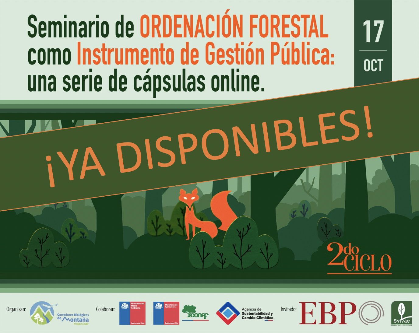Segundo Seminario de Ordenación Forestal como Instrumento de Gestión Pública: una serie de cápsulas online